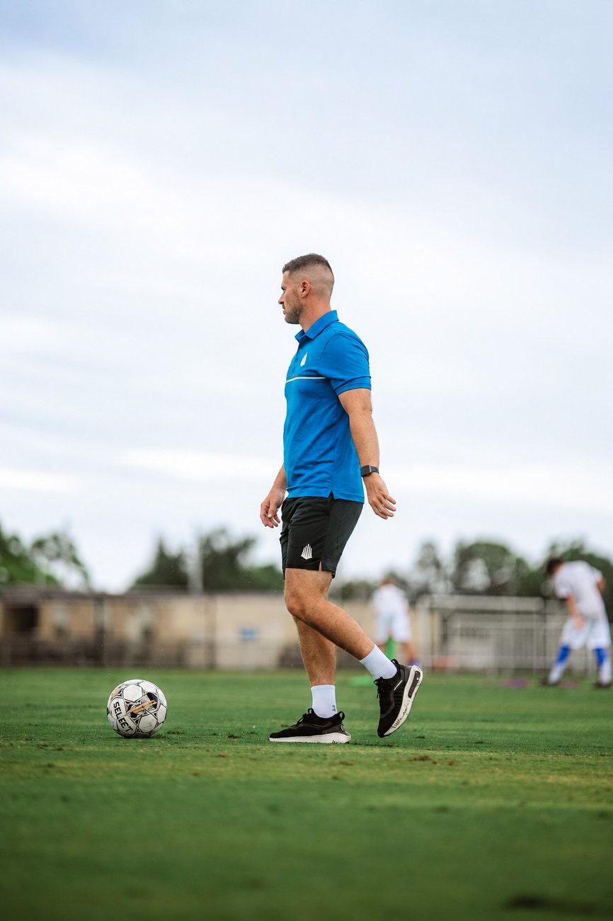 Connor MacDonald on the training pitch